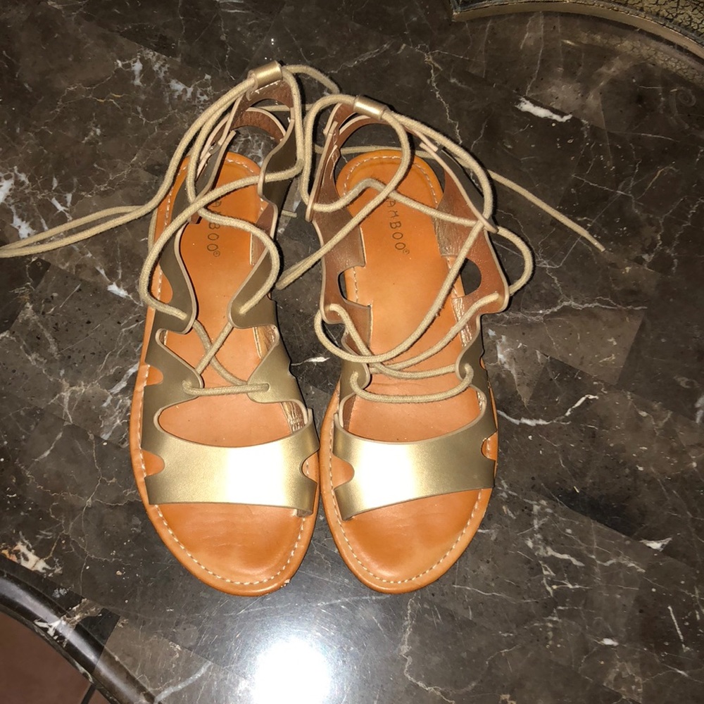 Bamboo Gold Sandals